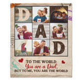 Papa est le monde - Couverture personnalisée - Cadeau pour papa - De fils, fille, épouse
